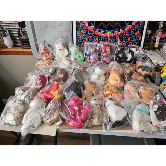 LOT OF 36 Vintage Ty Beanie Baby Babies Insane Collection NWT W/ RARES TRL8#184